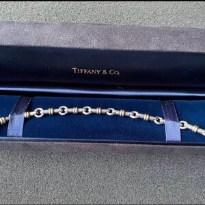 Tiffany & Co. Two-Tone Link Bracelet in Silver and Gold